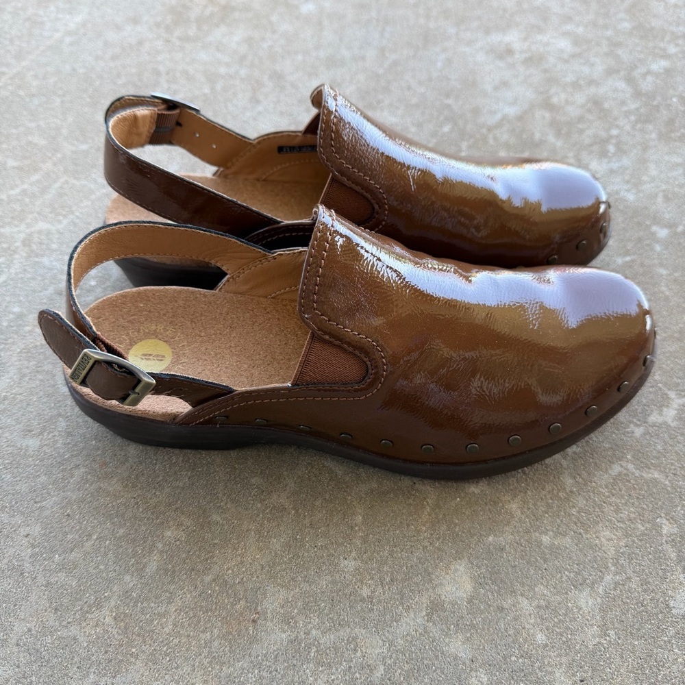 Revitalign Ventura Patent Clog Brown Women’s Size 8B - Picture 4 of 12